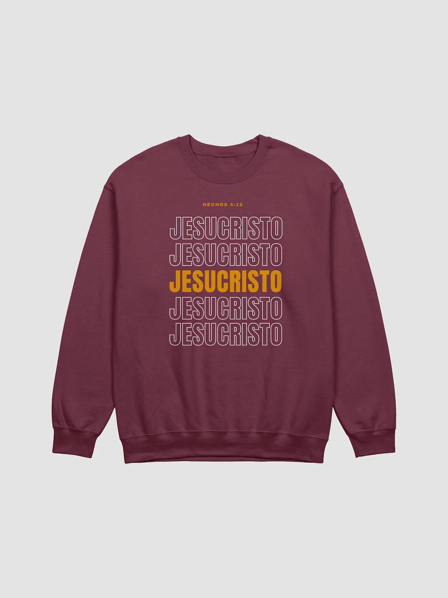 Sudadera Unisex Cuello Redondo | Hechos 4:12 Jesucristo product image (17)
