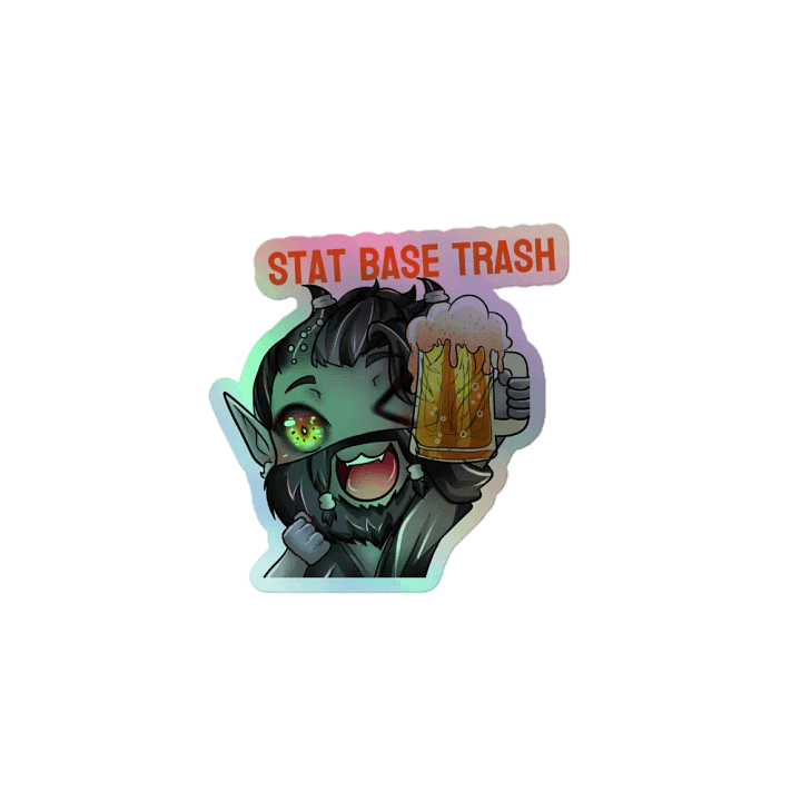 Stat Base Trash Syn Holographic Sticker Sheet product image (1)