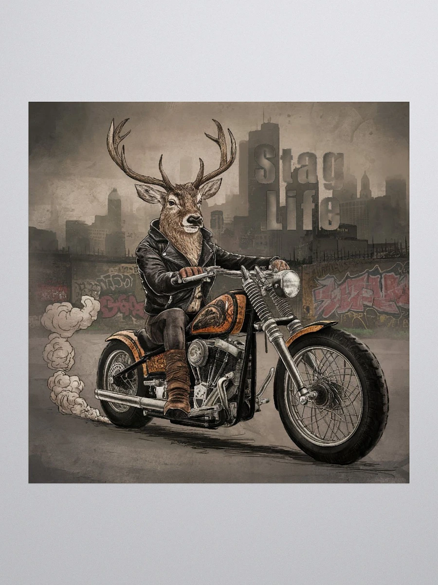 Stag Life Motorcycle Stag Vinyl Sticker product image (3)