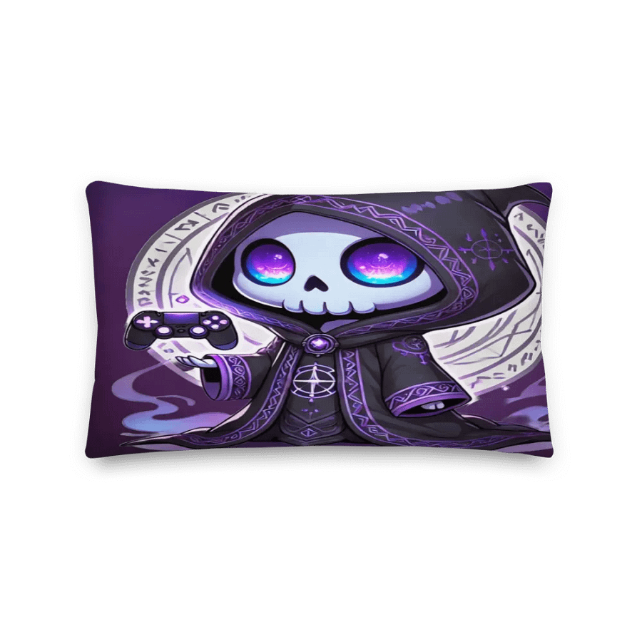 GrimmyReaperSyn: Embrace the Shadows Pillow product image (11)