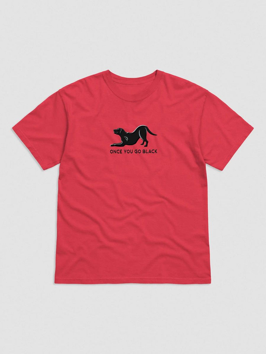 Once You Go Black T-Shirt(Embroidered) of a Labrador Retriever(Black) product image (4)