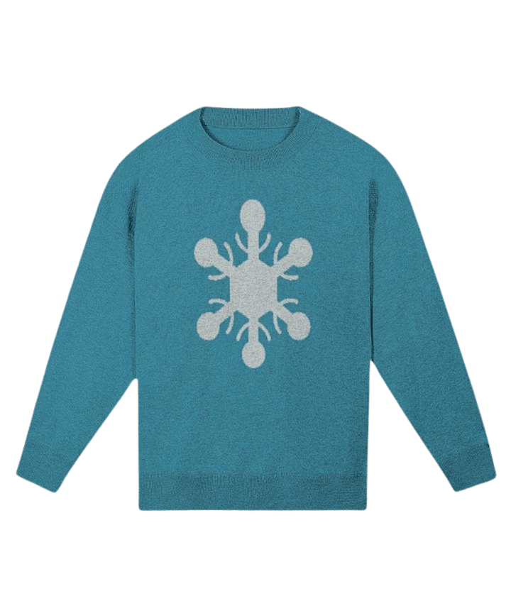 Snowflake Knitted Relaxed Sweater 2/2 product image (1)