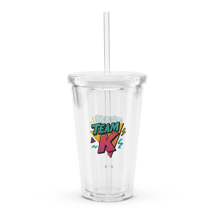 Team K 1990's Clear Plastic Tumbler product image (2)