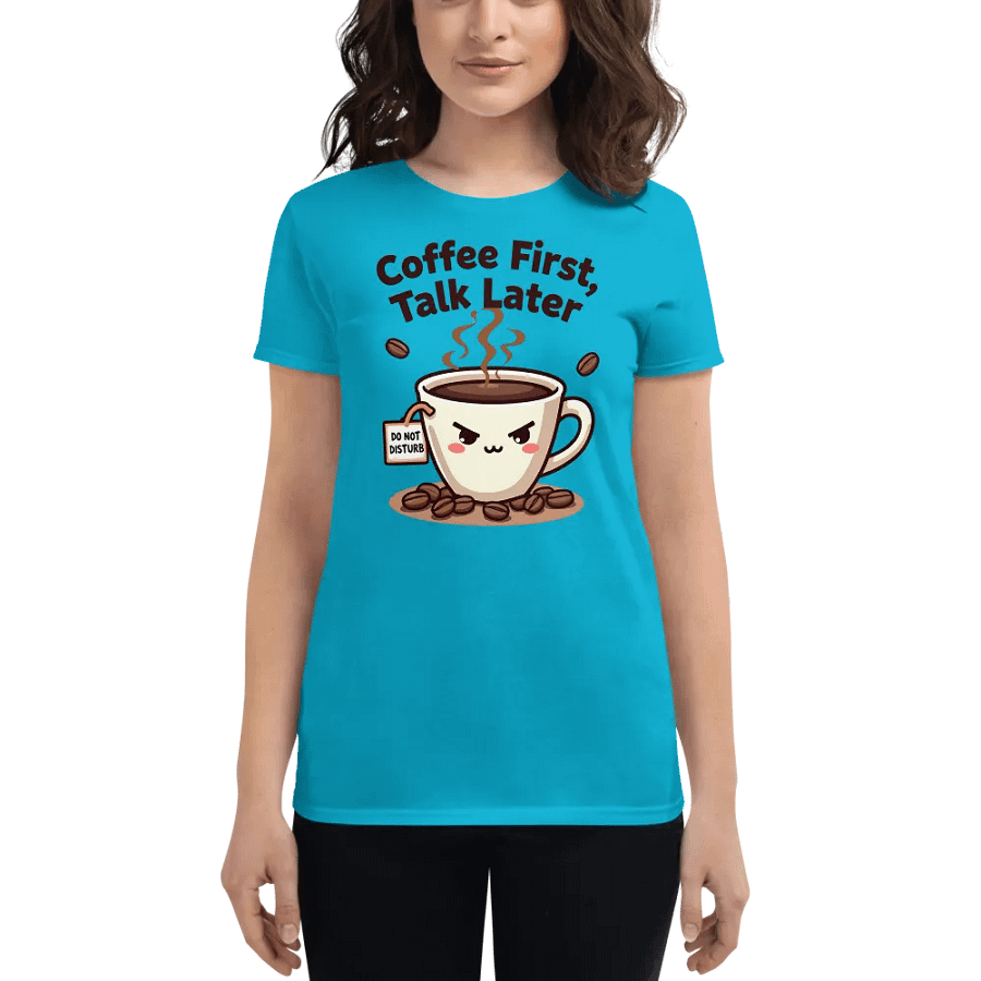 Grumpy Coffee Do Not Disturb Women's Tee product image (4)