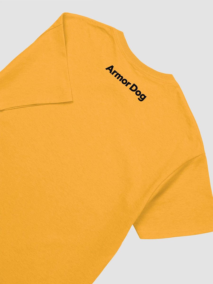 Armor Dog, Yellow T-Shirt with Large Print product image (4)