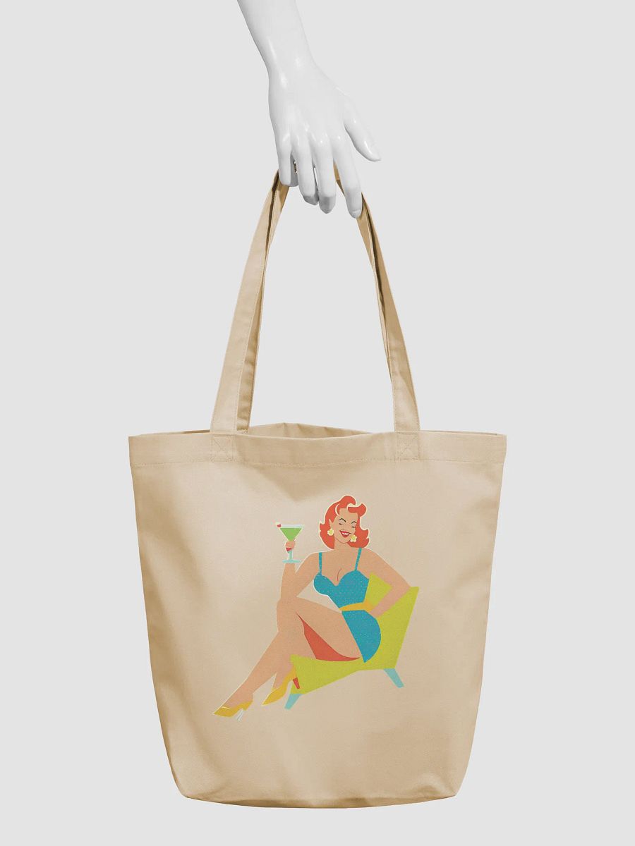 Vintage Glamour Tote: Retro Pin-Up Illustration product image (3)