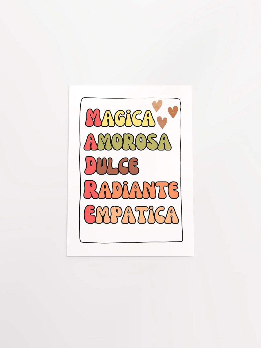 Mother’s day acrostic Boho Design paper poster product image (4)