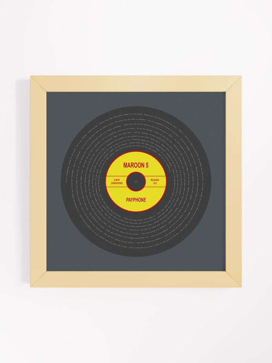 Maroon 5 - Payphone Vinyl Poster product image (10)