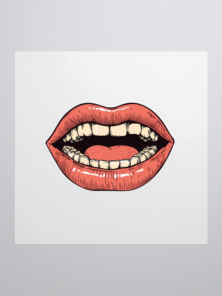 Open Mouth 80's Design Style sticker product image (1)