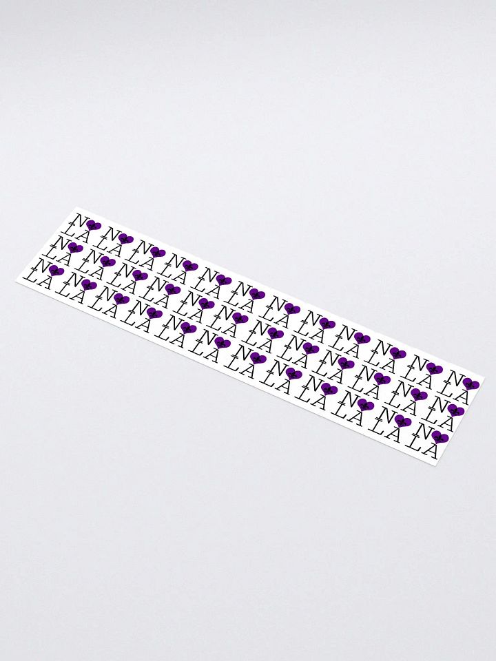 I LOVE NOLA **LEGACY STICKER** (PURPLE HEART LONG) product image (1)