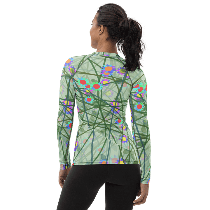 Floral Vines Women's Rash Guard product image (2)