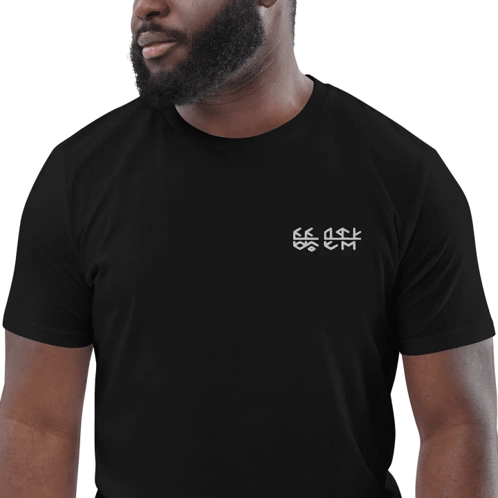Neon Jesus - Runes Only - Embroidered Stanley/Stella Organic Cotton T-Shirt product image (2)