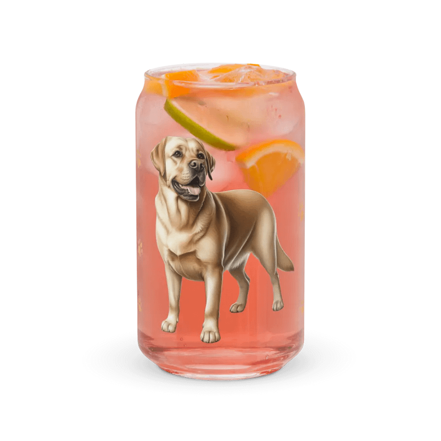 Smiling Labrador Can-Shaped Glass product image (37)