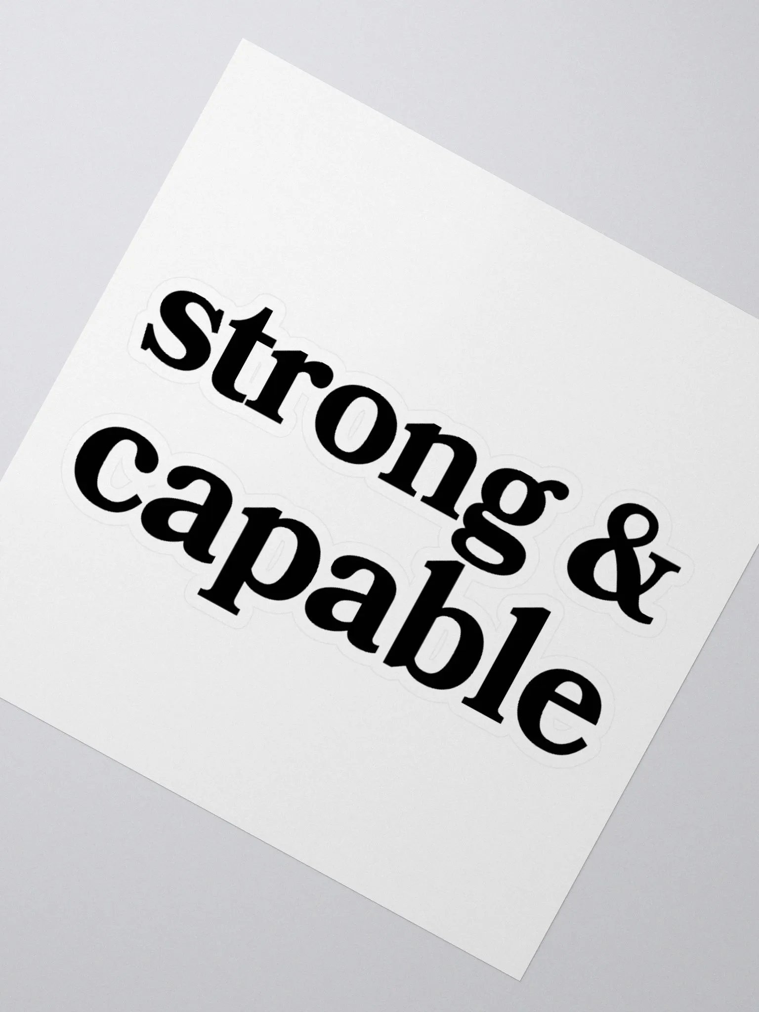 Strong & Capable Sticker product image (2)