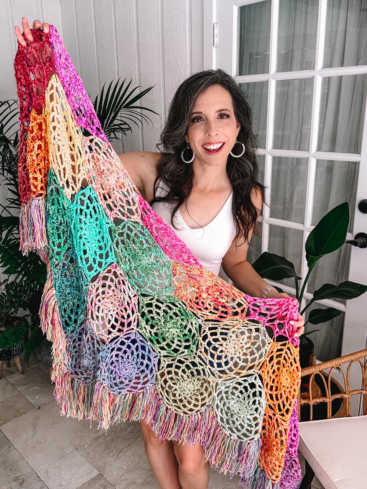 Stash Buster Motif Shawl Crochet Pattern product image (1)