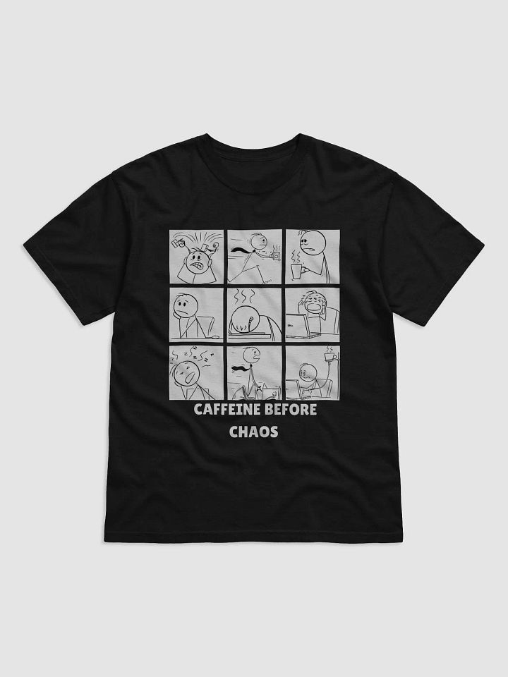 CAFFEINE BEFORE CHAOS T-SHIRT (WHITE) product image (2)