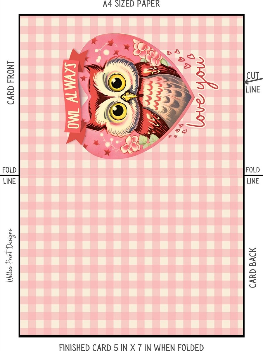 Owl Always Love You for Anniversary or Valentine Card product image (4)