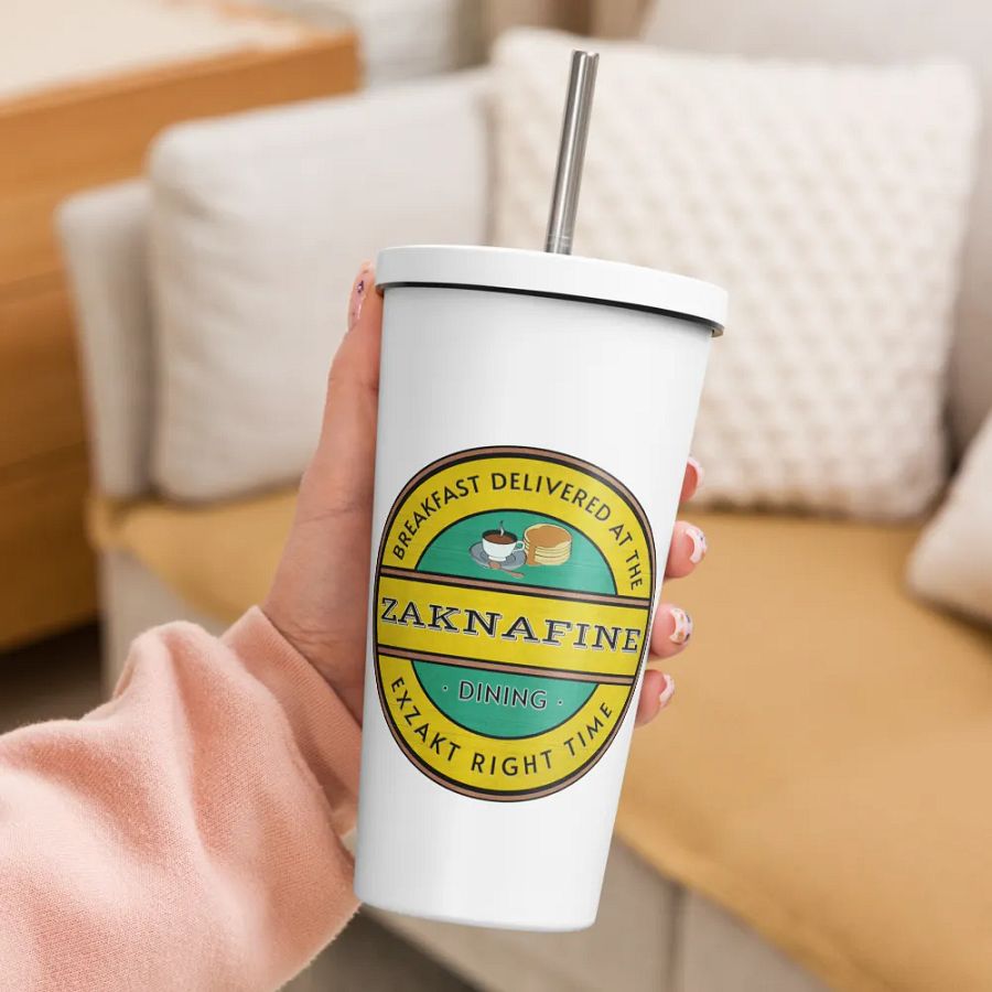 Zaknafine Dining Insulated Tumbler with a Straw product image (9)