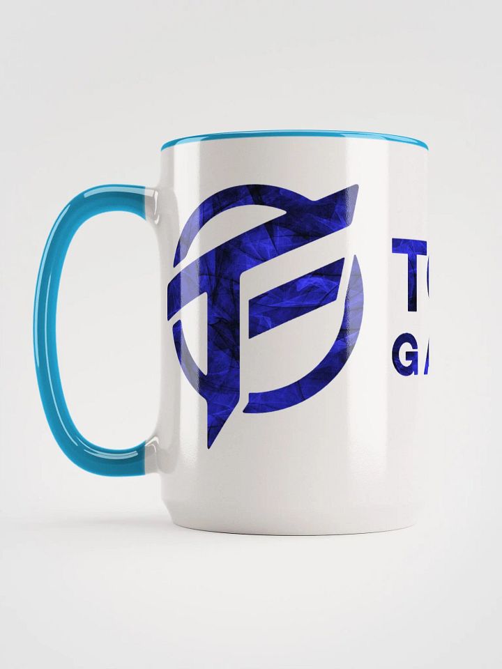 TopFrag™ Blue Spiral Ceramic Mug with Color Inside product image (1)