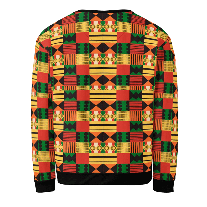 Eco-Chic: Flat African Pattern All-Over Print Sweatshirt product image (2)