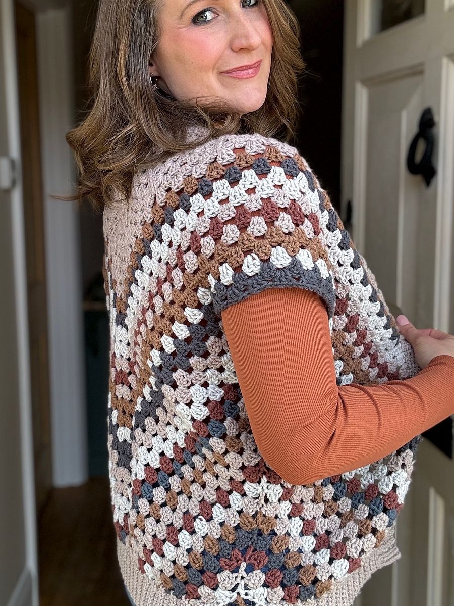 Modern Granny Square Cardigan Pattern Adult Sizes product image (3)