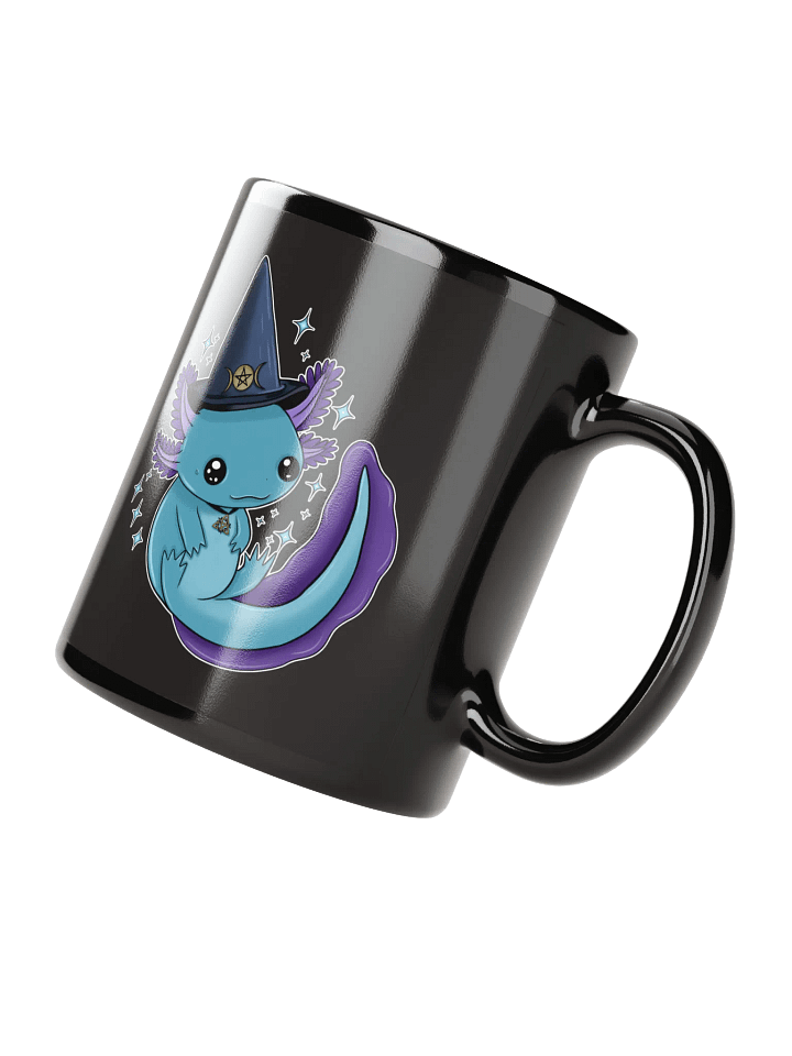 Whimsical Wicca Black Ceramic Mug - Axolotl product image (3)