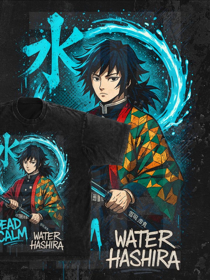 GIYU TOMIOKA Demon slayer | Kimetsu no Yaiba t-shirt PNG design product image (1)