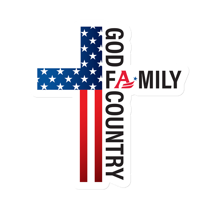Patriotic Cross Die-Cut Magnets product image (1)