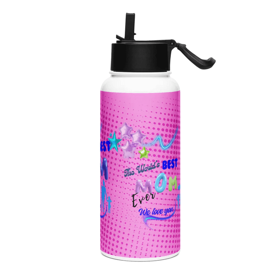 Best Mom Ever! Stainless Steel Water Bottle for moms on mothersday product image (3)