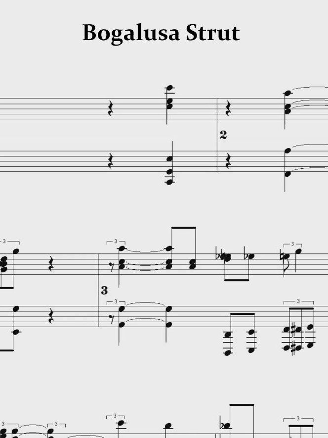 Bogalusa Strut - Piano sheet music product image (1)
