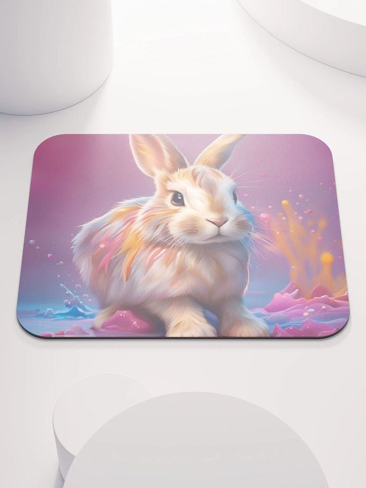 Colorful Bunny Mouse Pad product image (1)