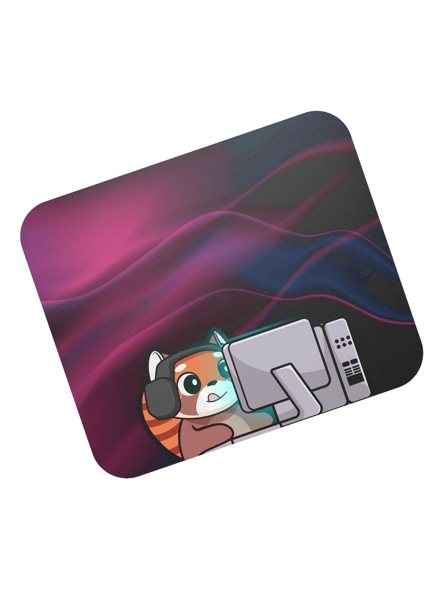 Gaming Bear Mouse Pad (Purple Ripple) - 8.7" x 7.1" product image (4)