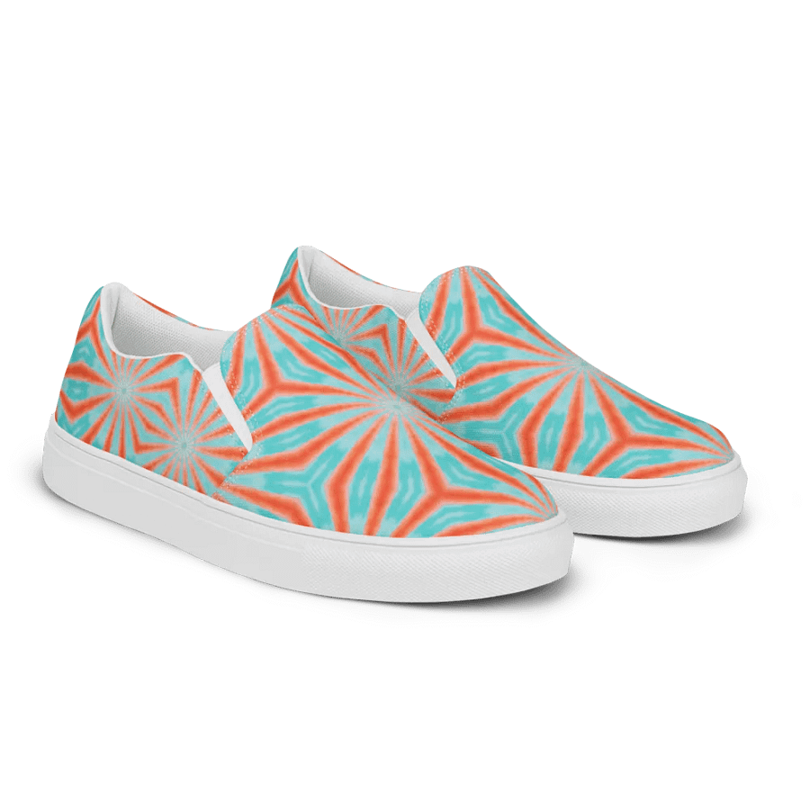 Radiant Burst Women's Canvas Slip-Ons product image (9)