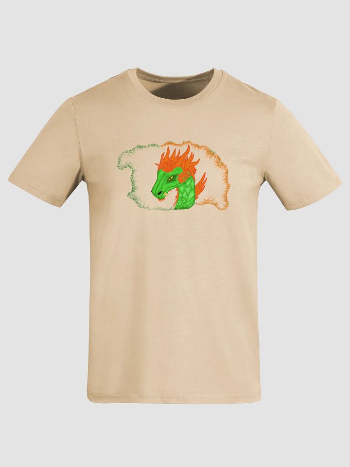 Fiery Dragon Head Organic Cotton T-Shirt product image (1)