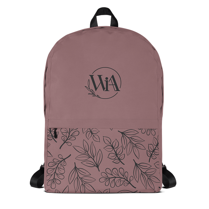 WIA Mauve Leaf Backpack product image (1)