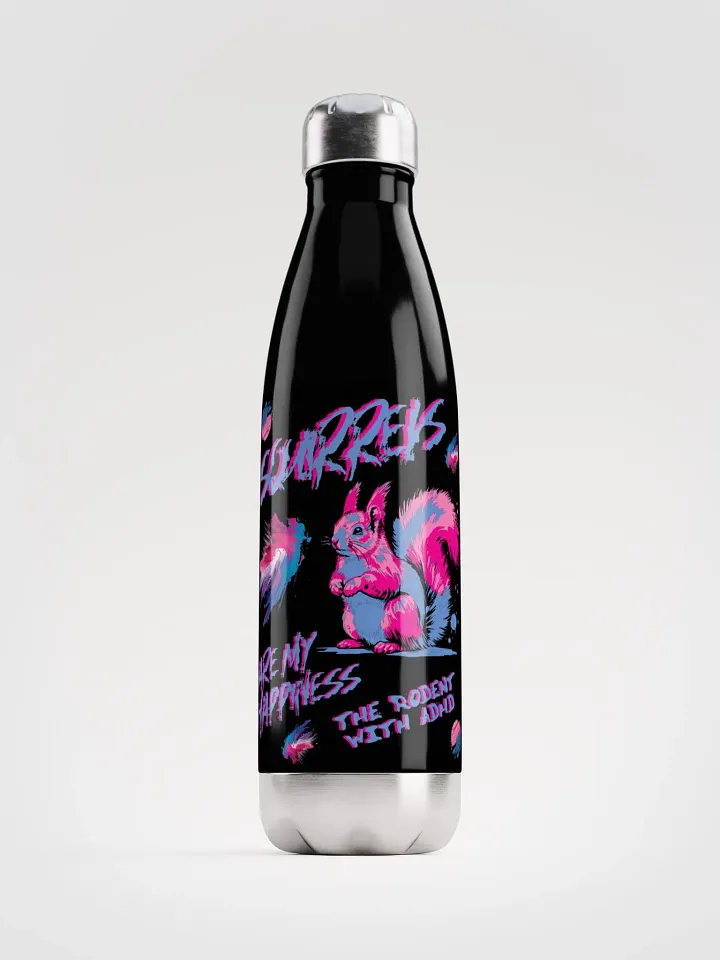SQUIRRELS ARE MY HAPPINESS Stainless Steel Bottle product image (1)