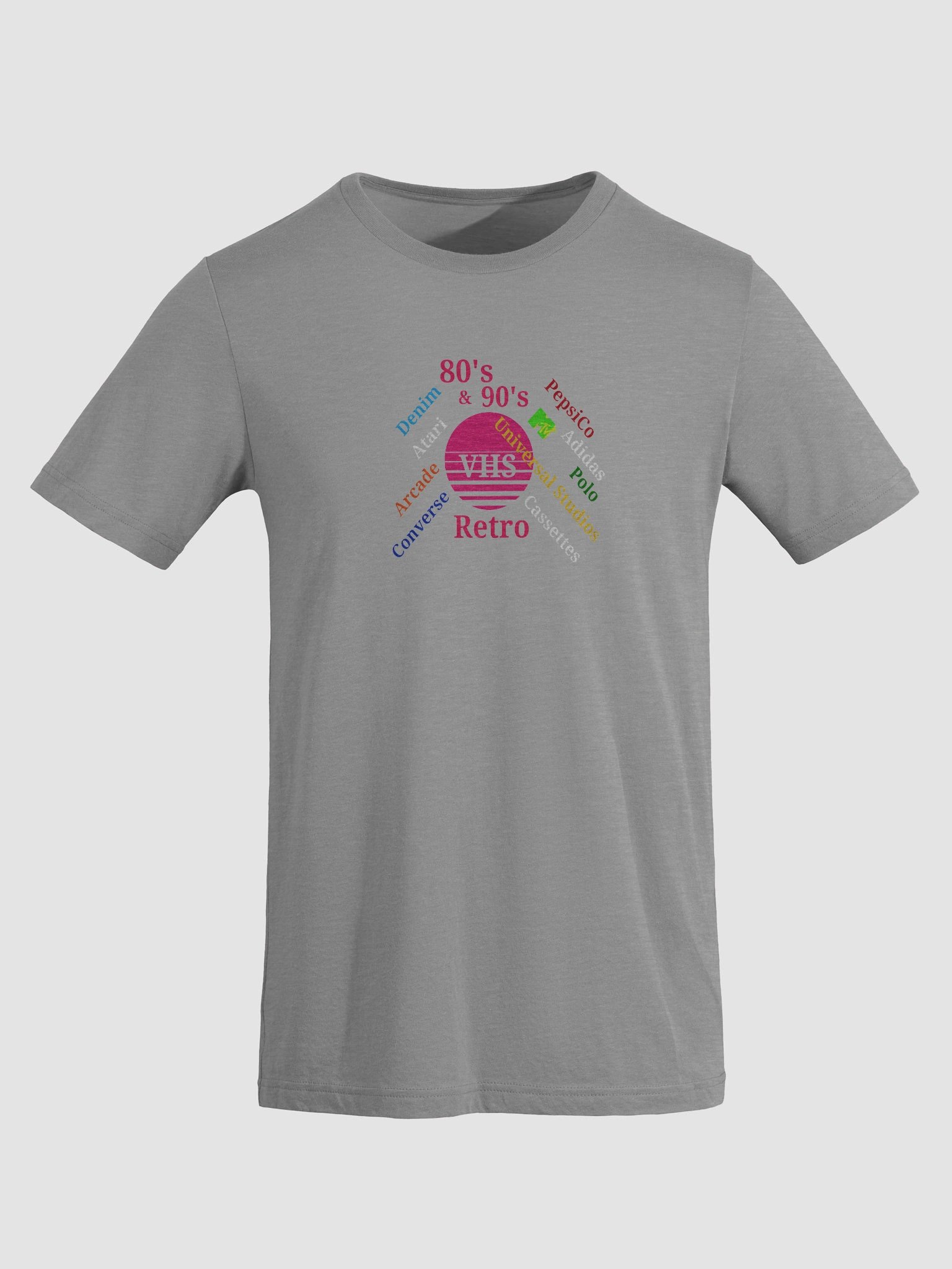 Retro VHS Circle 1980s 1990s Colorful T-Shirt product image (5)