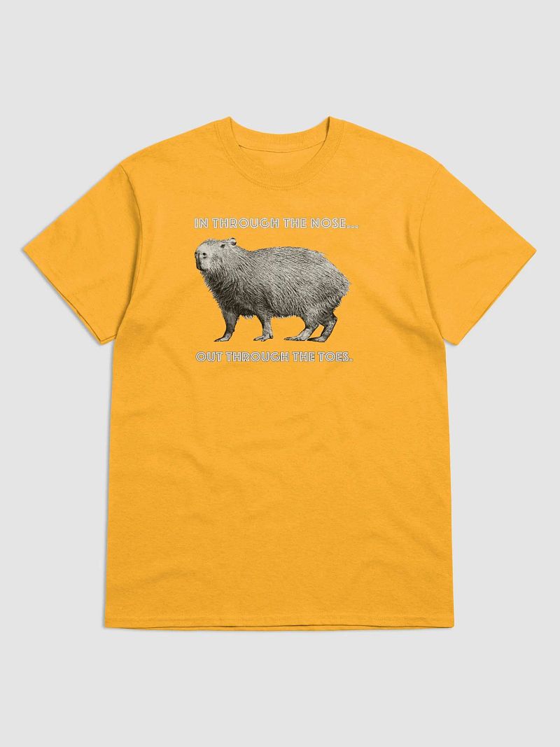 Lunch Therapy - Capybara In Through the Nose... - Unisex Jersey Short Sleeve Tee