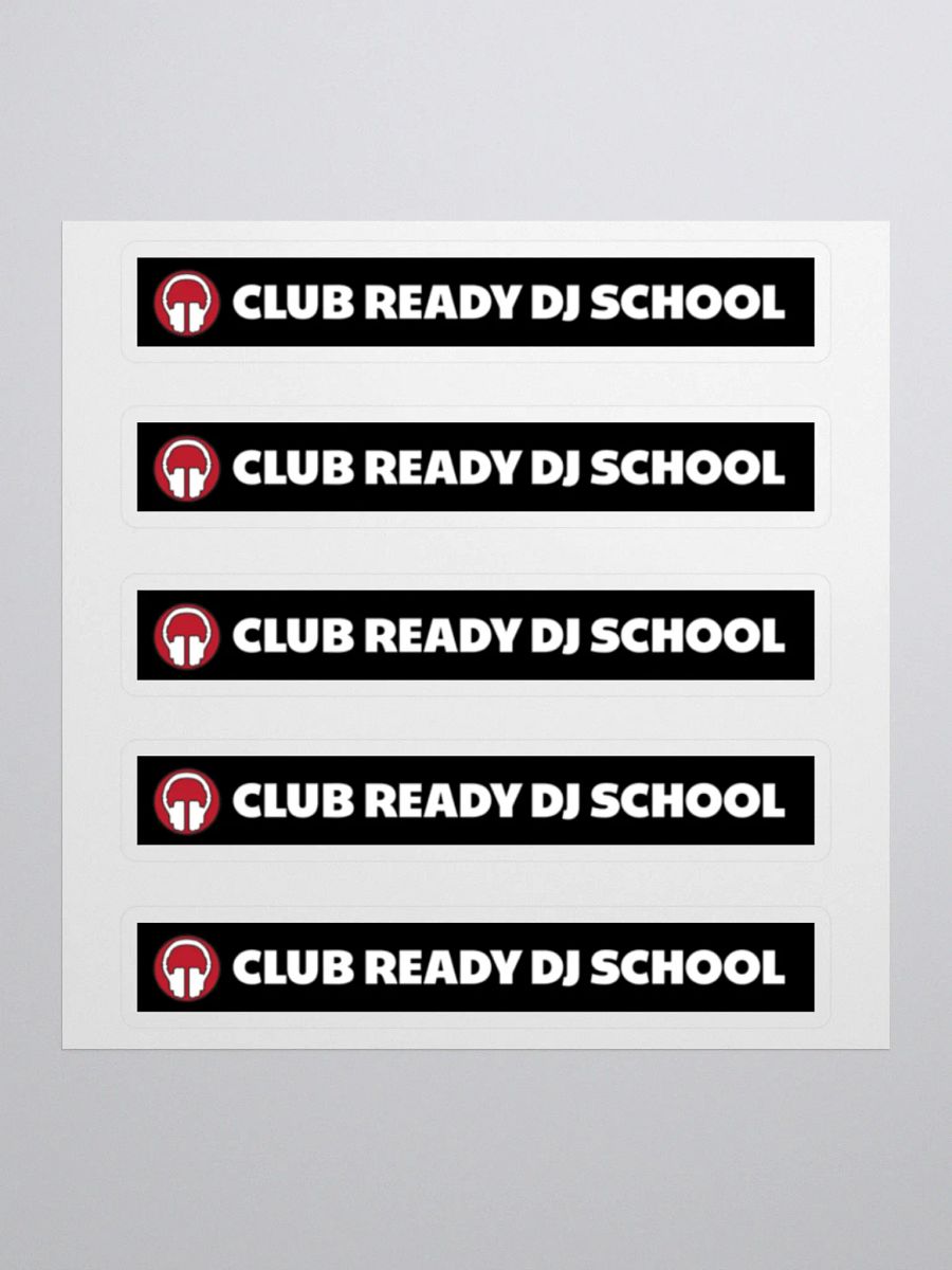 Club Ready DJ School Kiss Cut Stickers product image (1)