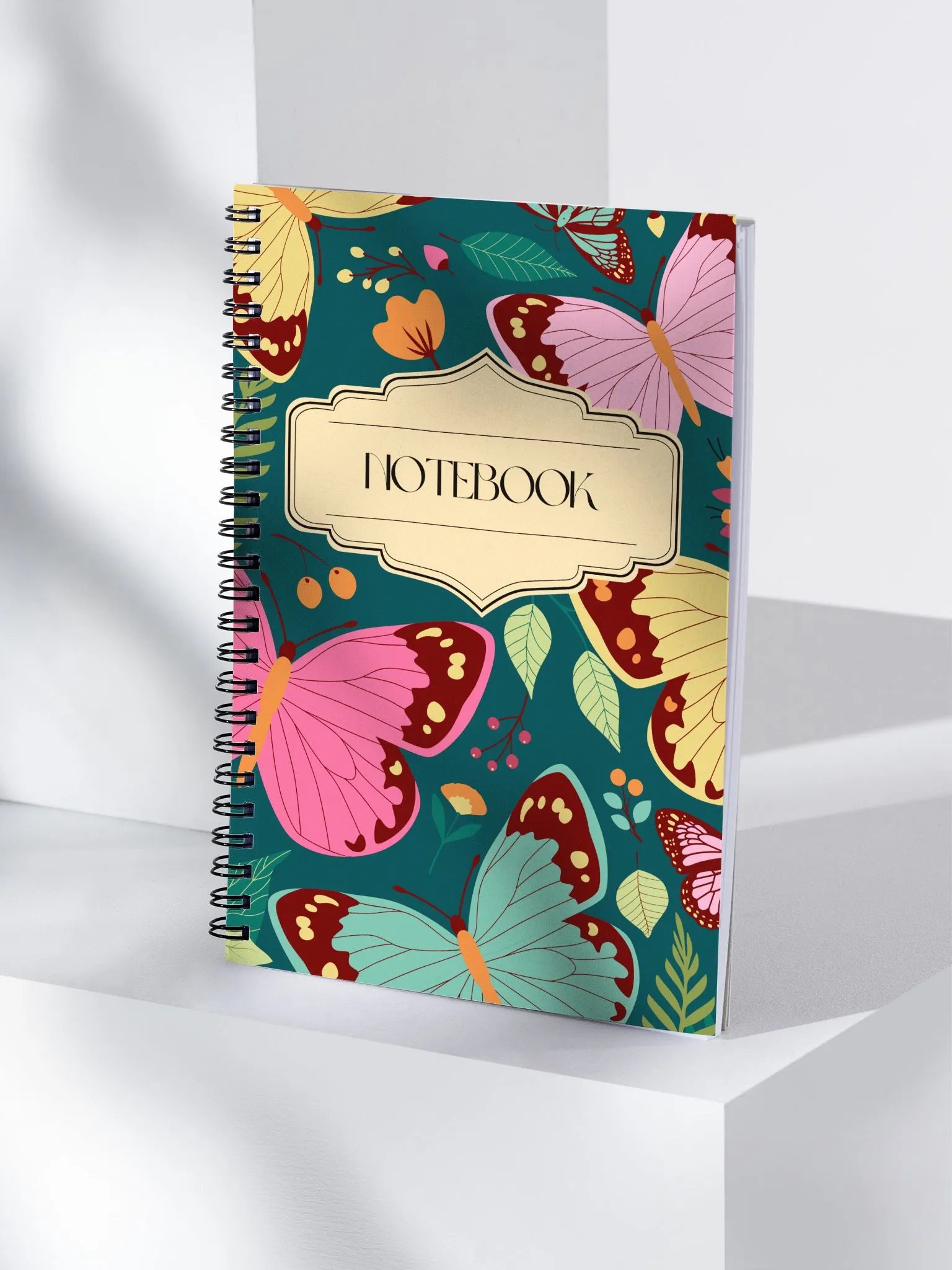 Butterfly Botanical Spiral Notebook product image (4)