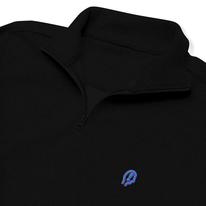 EXCLAIMING MENTALLY (violet design) embroidered quarter zip product image (1)