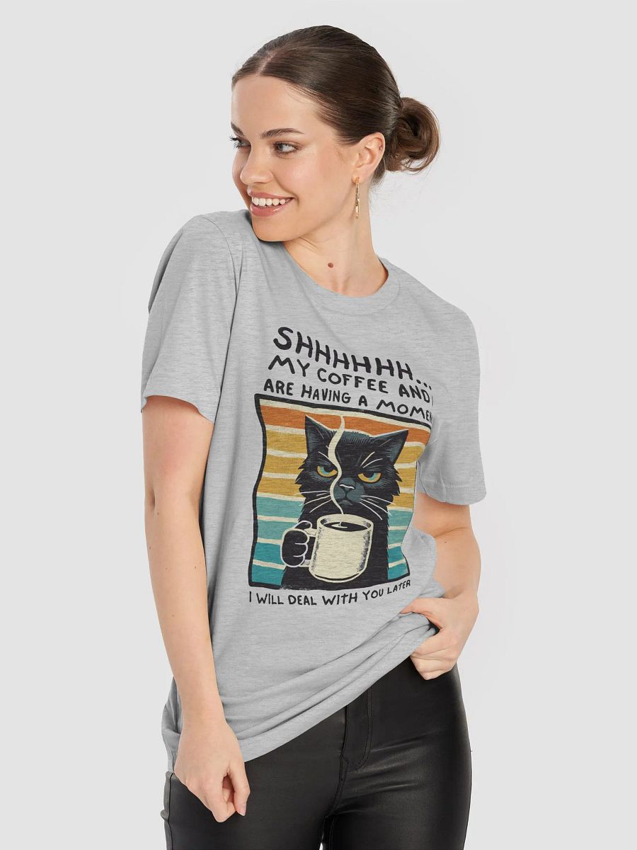 Serious Cat Coffee Moment T-Shirt product image (51)