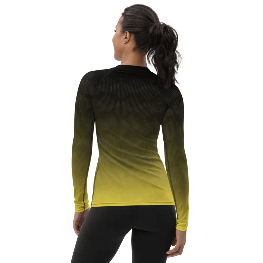 Sunset Stripes Women's Rash Guard product image (2)