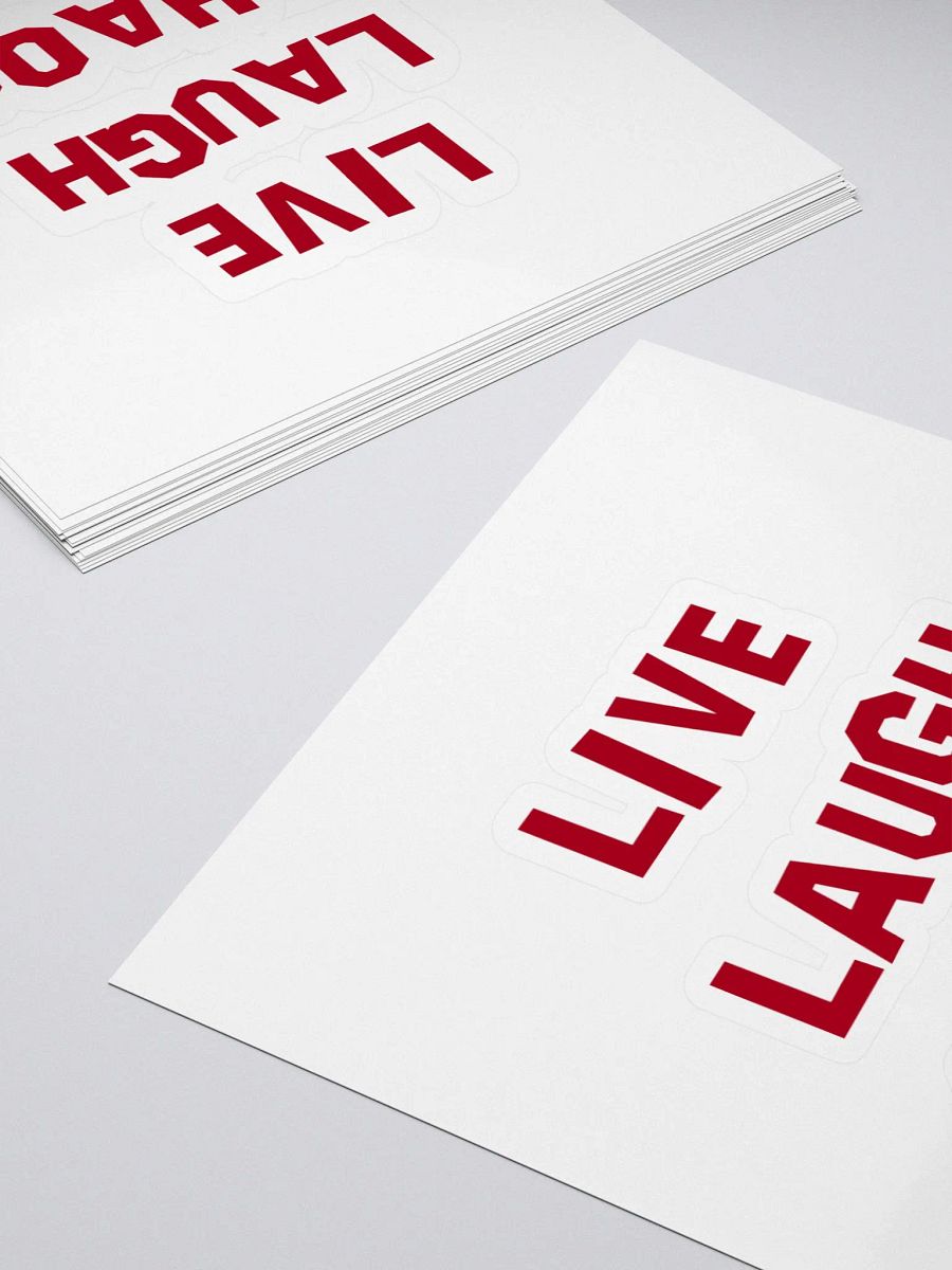 LIVE LAUGH CHAOS STICKER product image (4)