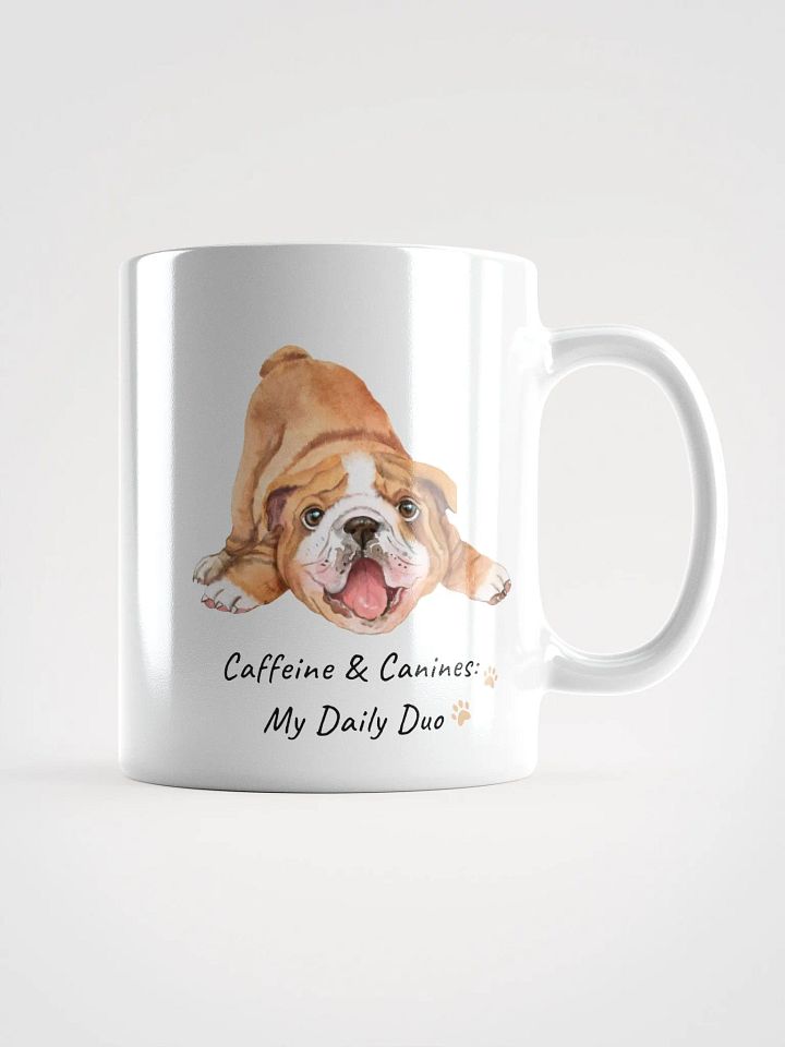 Caffeine and Canines White Glossy Mug product image (2)