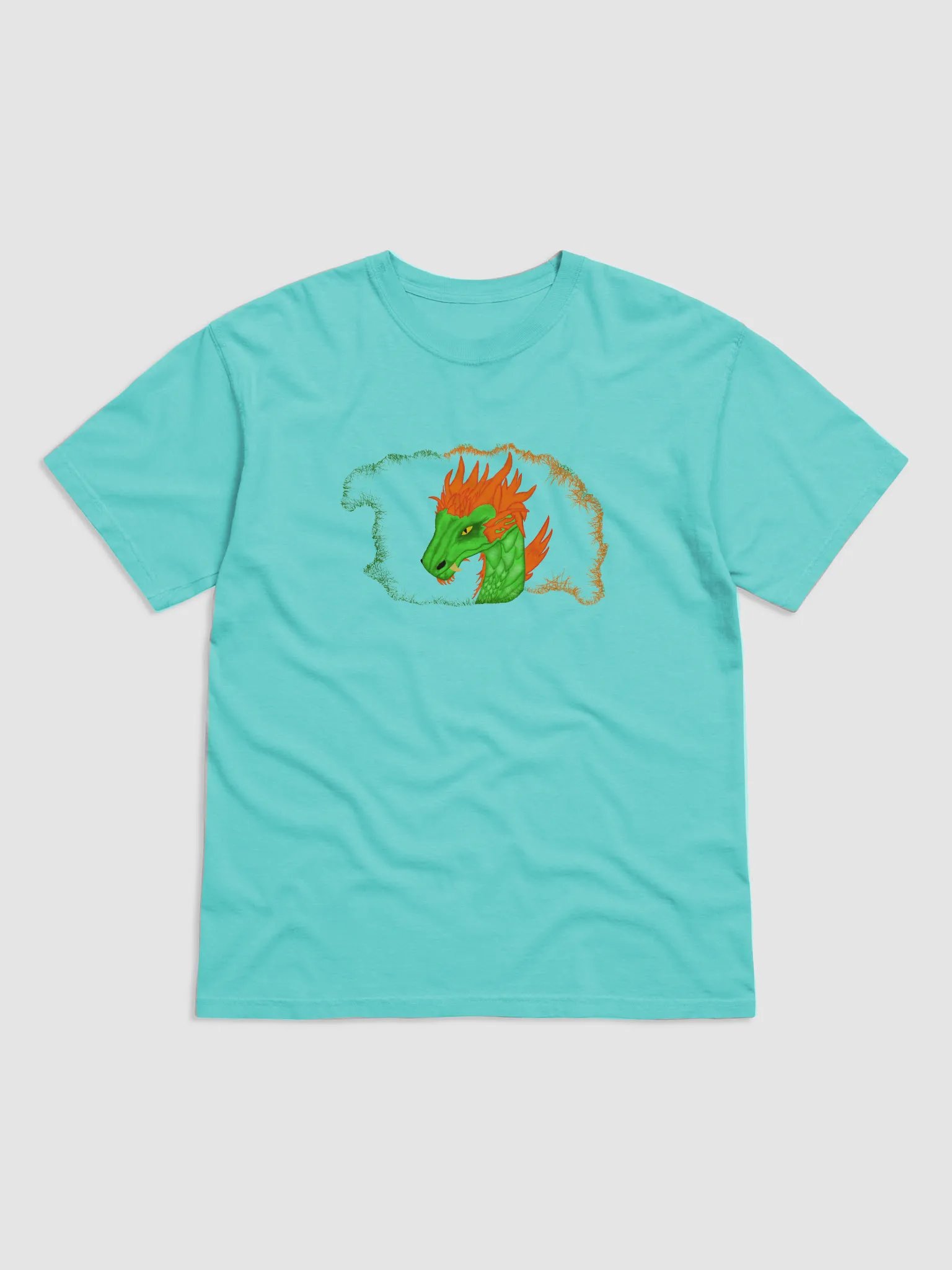 Vibrant Dragon Head Illustration T-Shirt product image (1)