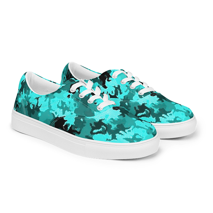 Azure Camo Men's Canvas Shoes product image (2)