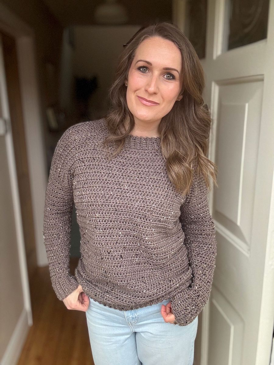 Easy Tweedy Adult Pullover - Simple Crochet Sweater Pattern For Beginners product image (1)