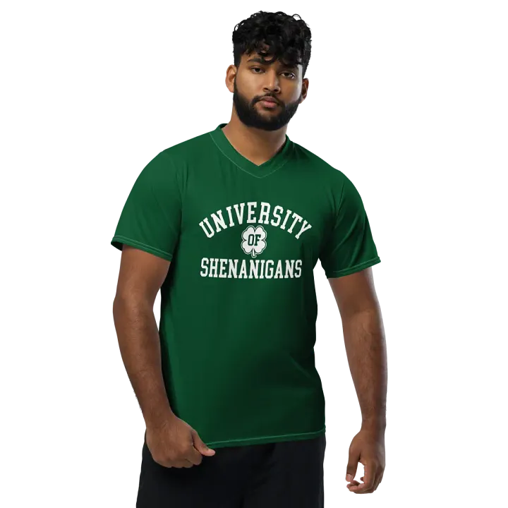 University of Shenanigans ☘️ 100% Recycled Unisex Sports Jersey ♻️ product image (1)