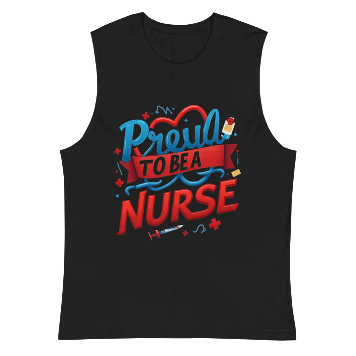 Proud Nurse Stylized Muscle Tank product image (3)